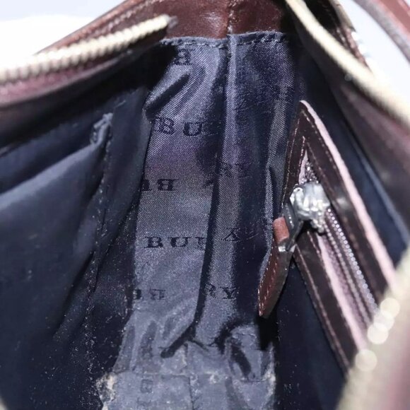 BURBERRY Nova Check Shoulder Bag Canvas Beige Authentic - Picture 13 of 16